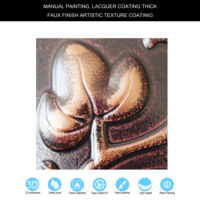 Artistique 3D Faux Peinture Plafond Carreaux PVC Étain Panneau en Cuivre Traditionnel pour Hôtel Café Club Salon Décor PL66 Forme Carrée