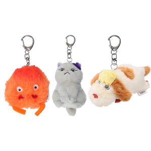 Llavero de Peluche Genuino de <span class=keywords><strong>Howl</strong></span>'s <span class=keywords><strong>Moving</strong></span> <span class=keywords><strong>Castle</strong></span>, Muñeco de Peluche Suave, Lindo Personaje de Dibujos Animados de Hayao Miyazaki, Colgante para Bolso, Regalo de Anime - Product Image 1