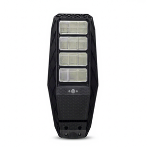 ไฟถนนโซลาร์เซลล์ LED 300W ABS IP65 ติดผนัง โมโนไซเซลล์ ได้รับการรับรองมาตรฐาน CE แสงขาว 6000K มุมลำแสง 120 องศา พร้อมรีโมทคอนโทรล - Product Image 1