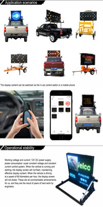 Feu de signalisation LED clignotant, affichage de guidage routier monté sur véhicule, lampe de sécurité étanche pour la construction et le sauvetage - Product Image 4