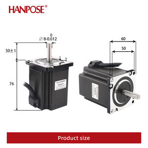 Motor de Passo Hanpose 24V 60, 1.8 Graus, Motor 60HS76, 4 Fios, <span class=keywords><strong>2</strong></span>.3N.M, 4.0A para Máquina de Fresagem CNC, Motor de Passo Nema24 - Product Image 3