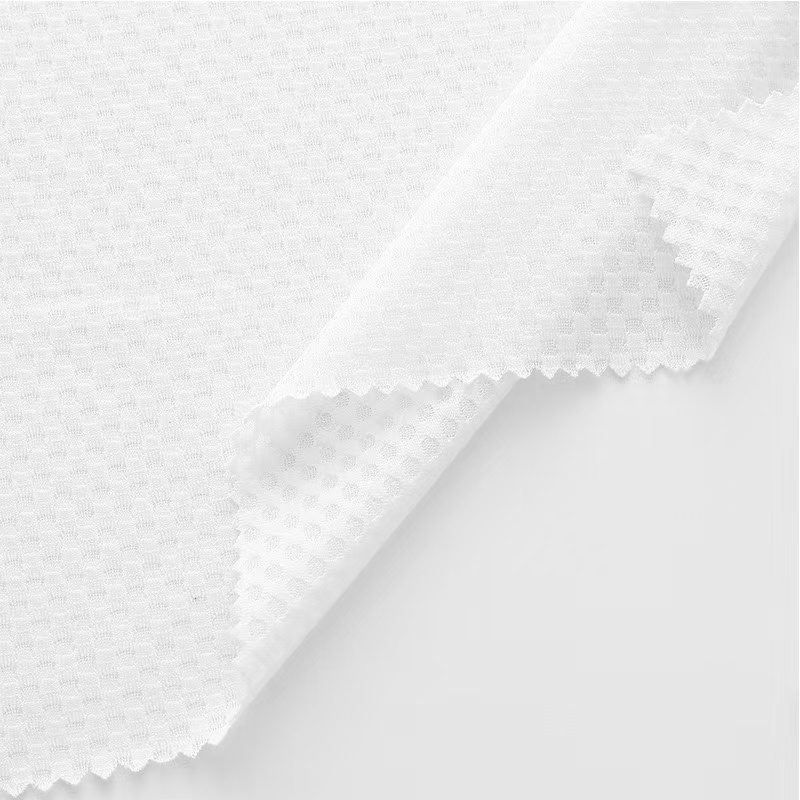 Summer 80g Chain Mesh Jacquard Yarn Cycling Jerseys Quick Dry Breathable Moisture Absorption Sweat Functional Fabric for Running