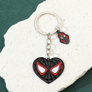 Haute qualité voiture clé <span class=keywords><strong>Widget</strong></span> dessin animé <span class=keywords><strong>Cool</strong></span> Marvel Spider Man métal porte-clés luxe porte-clés sac à main pendentif décoration cadeaux - Product Image 5