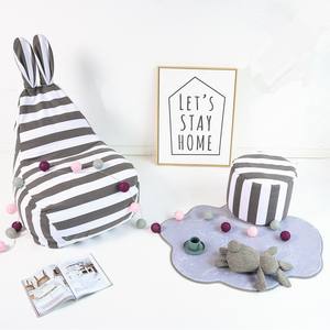 Style européen moderne meubles pour enfants lapin <span class=keywords><strong>oreille</strong></span> forme pouf canapé couverture tissu pour salon - Product Image 6