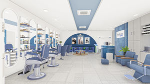 ชุดเฟอร์นิเจอร์ร้านตัดผมสำหรับมืออาชีพแฟชั่นห้างสรรพสินค้าร้านทำผมออกแบบตกแต่งภายในร้านทำผมตามสั่ง - Product Image 3