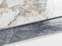 Marmor-Muster 300x600mm Luxus-Vinylfliese 5mm SPC-Bodenbelag mit Holzmaserung-Oberfläche Modernes Design für Schlafzimmernutzung