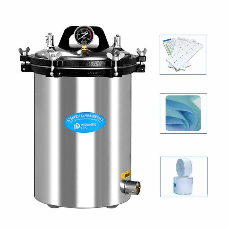 YX-18LM Autoclave Dental 18 Litros Stainless Steel Autoclave Steam Sterilizer for Hospital Clinic