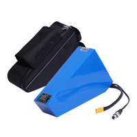 Baterai Segitiga Pengiriman Cepat Stok UK 52V 48V 72V Baterai Ebike Lithium Ion dengan Charger untuk Sepeda Listrik 2000W