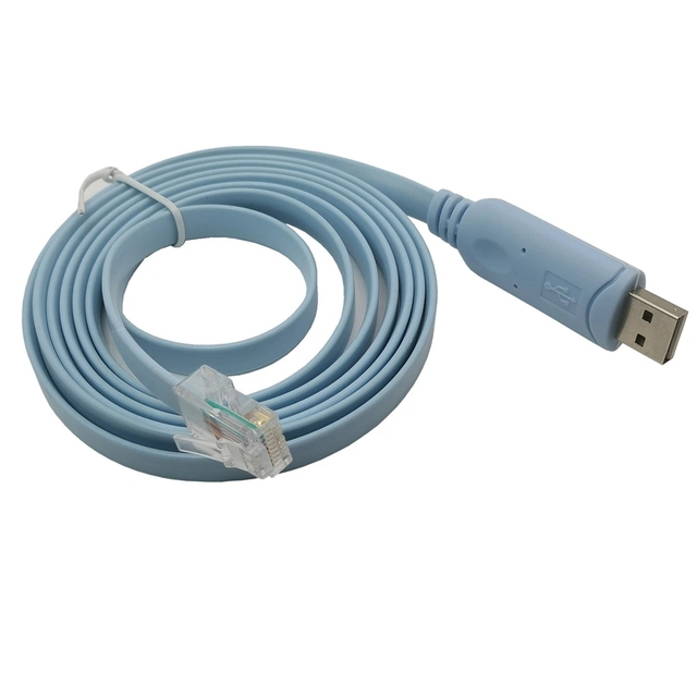 1.5M USB RS232 to RJ45 Console Cable for Cisco H3C HP Arba Huawei Fortinet Router Ftdi USB Console Cable FTDI