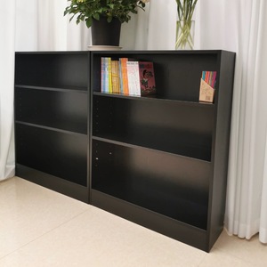 Meuble de rangement bibliothèque <span class=keywords><strong>Billy</strong></span> Bamboo, design minimaliste moderne, librement combinable, meuble de présentation sur pied pour salon - Product Image 4