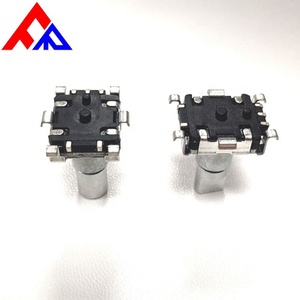 Codificador Rotatorio Incremental EC11 SMD de 5 Pines, Eje Metálico Roscado de 11.8mm, 9, 15 y 20 Pulsos - Product Image 6
