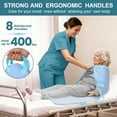 Protège-matelas réutilisable et <span class=keywords><strong>lavable</strong></span> super absorbant à 4 couches 2026 avec poignées renforcées pour le transfert de patients seniors - Product Image 4
