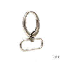 Mousqueton pivotant en nickel de haute qualité, fermoir à pression métallique pour accessoires de maroquinerie