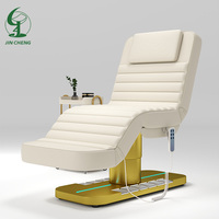 Jincheng lit de massage de beauté multifonctionnel à base d'acier inoxydable doré spa pour le visage lit de soin des cils beauté luxe