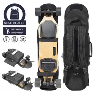 Electric Longboard Skateboards Backpack Bag Detachable Waterproof Backlight Enable Fashion