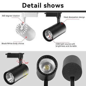 Spot LED sur <span class=keywords><strong>rail</strong></span> 30W pour magasin de vêtements, éclairage décoratif de boutique, <span class=keywords><strong>luminaire</strong></span> - Product Image 6
