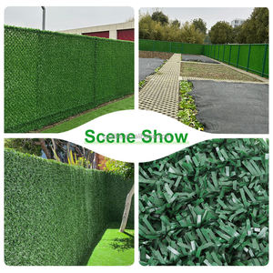 Paneles de Césped <span class=keywords><strong>Artificial</strong></span> de PVC Ignífugos e Impermeables, con Marco de Malla de Alambre de Hierro, para Cercas de Privacidad en Jardines y Hogares - Product Image 4