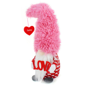 Decorazioni Regalo per San Valentino, Bambola Gnomo Rosa Barbie, Giocattolo di Peluche, Ornamento a Forma di Gnomo LOVE - Product Image 5