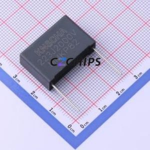 Condensateur à film polypropylène (CBB) MMK223J3DE3KN158G2, composant traversant (THT), P=22,5 mm, 22 nF, 5 %, 2 kV - Product Image 1