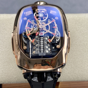 นาฬิกาสปอร์ต <span class=keywords><strong>Jacob</strong></span> Luxury Bugatti Chiron Tourbillon สแตนเลสสตีล พร้อมลูกสูบ 16 สูบ ขนาด 41 มม. สาย 20 มม. กันน้ำ - Product Image 3