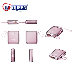 Chargeur portable avec logo personnalisé PD 22,5W 4 en 1 avec écran numérique, batterie externe 10000 mAh, mini batterie externe pour téléphone - Product Image 3