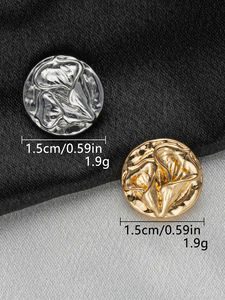 Thân Thiện Với Môi Quần Áo Trang Trí Kim Loại Nút 1-Lỗ Mô Hình Hiện Đại Lấp Lánh Pha Lê Kẽm Hợp Kim Mạ Nhựa Shank Bao Phủ - Product Image 2