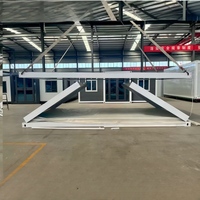 Maison conteneur pliable en acier préfabriqué stable pour logement temporaire sur site des équipes d'infrastructure