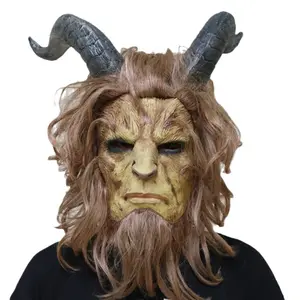 Promotion Party Supplier Beauty And The Beast Mask Prince Cosplay Horror Beast Costume Mask Halloween Props For Carnival Party