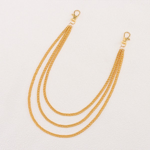 โซ่คาดเอวหลายชั้นสีทองสำหรับผู้หญิง สไตล์ฮิปฮอป พังก์ แฟชั่น โซ่คล้องกางเกง โลหะผสมสังกะสี เครื่องประดับสวมใส่สบายๆ - Product Image 6