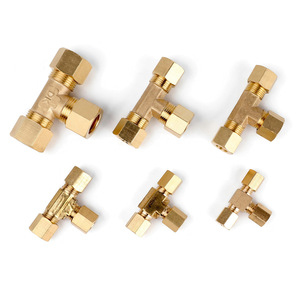 Nissin Brass Reducing Tee Fitting NPT Threaded 316-NPT18-31614-NPT14-14516-NPT14-51638 For Hydraulics Water Plumbing - Product Image 2