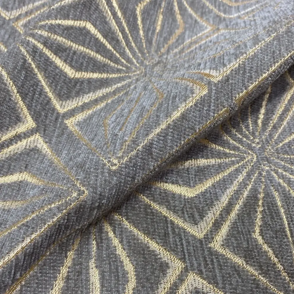 Wholesale Home Decoration Sofa Upholstery Thermal Geometric Viscose/Polyester Jacquard Fabric