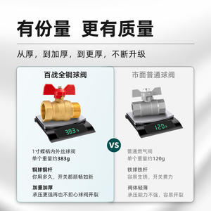 Válvulas de Bola de Cobre de 2-6 Vías, Interruptores de Tubería de Agua de Acero No Inoxidable con Roscas Internas y Externas para Agua del Grifo - Product Image 4