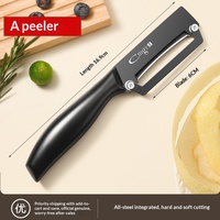 Couteau à éplucher multifonction en acier inoxydable et couteau à fruits pour pomme, canne à sucre, pomme de terre