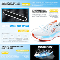 Chaussures de course pour hommes, respirantes, légères, baskets de sport, empeigne en mesh, amorti, entraînement quotidien, design confortable