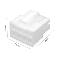 Kit de connecteurs d'alimentation JRready JRN011 8 broches Molex 4.2 pas Mini-Fit Jr série 5557 avec boîtier 18-24AWG (1 ensemble)