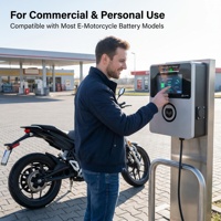 Cargador Rápido de CC para Motores Eléctricos con Actualización de Firmware OTA Remota, Gestión Inteligente de Carga 4G Integrada, Cargador de Batería para Motocicleta