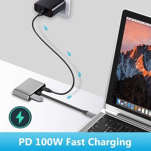 <span class=keywords><strong>USB</strong></span> <span class=keywords><strong>C</strong></span> <span class=keywords><strong>Thunderbolt</strong></span> 3 Bộ Chuyển Đổi Multiport 4 Trong 1 <span class=keywords><strong>USB</strong></span> <span class=keywords><strong>C</strong></span> Hub Chuyển Đổi 4KhDmi VGA 1080P <span class=keywords><strong>USB</strong></span> 3.0 100W <span class=keywords><strong>C</strong></span>ổng Pd Cho Macook Pro Không Khí iPhone - Product Image 2