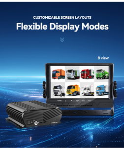 ADAS DMS BSD <span class=keywords><strong>8CH</strong></span> Mobile <span class=keywords><strong>DVR</strong></span> con Monitor Touch Screen sistema di gestione della flotta 4G GPS WiFi sistema di localizzazione della flotta - Product Image 2