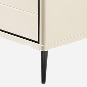 طاولة أريكة على شكل أرجل على شكل حرف L ، طاولة قدم للفنادق تدعم الذهب الأسود مع مطلي بالكروم - Product Image 1