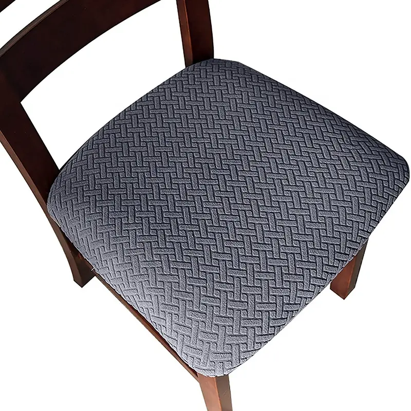 Coprisedile per sedia da pranzo rimovibile coprisedili per sedie da pranzo Jacquard cuscino per sedile elasticizzato fodera per sedie da cucina per sala da pranzo