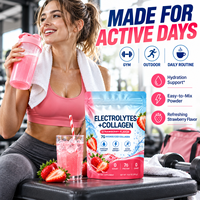 Poudre de mélange de boisson en gros de collagène hydrolysé et d'électrolytes pour la remise en forme (femmes et hommes) 10,6 oz – Soutien à l'hydratation – HALAL HACCP