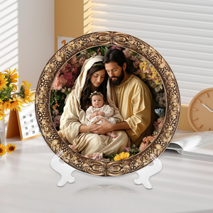 Figura Decorativa Religiosa <span class=keywords><strong>de</strong></span> Resina <span class=keywords><strong>del</strong></span> <span class=keywords><strong>Nacimiento</strong></span> <span class=keywords><strong>de</strong></span> Jesús, Plato Ornamental Católico Cristiano para Decoración <span class=keywords><strong>de</strong></span> Escritorio, Pared <span class=keywords><strong>de</strong></span> Iglesia - Product Image 3