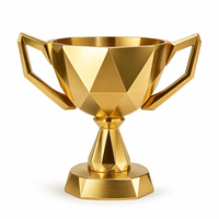 Serie de Trofeos de Metal Dorado Personalizados con Impresión UV, Premios para Competiciones Deportivas, Eventos Musicales, Regalos de Bienvenida