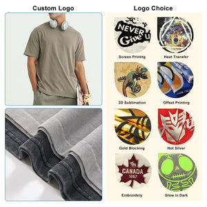 HIC 2025 – Nouveau T-shirt d'été à manches courtes, coupe classique, en coton/élasthanne épais (300g), effet vieilli, personnalisable avec votre logo – Qualité supérieure - Product Image 3