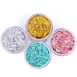 Set di 24 Colori di Glitter in Barattoli da 2oz, Glitter Olografico Grossolano all'Ingrosso per Tumbler, Resina, Slime, Artigianato e Decorazioni Natalizie - Product Image 6