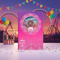 Carnet personnalisé avec sculpture en papier 3D de personnage IP, journal pop-up découpé au laser pour les fans