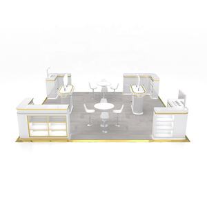 20 Fuß Maßgefertigter Edelstahl-Kosmetikschrank <span class=keywords><strong>Make</strong></span>-<span class=keywords><strong>up</strong></span>-Display Werbe-Ausstellungsstand - Product Image 2