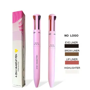 새로운 디자인 맞춤형 형광펜 도매 립 라이너 개인 라벨 화이트 아이라이너 연필 메이크업 눈썹 연필