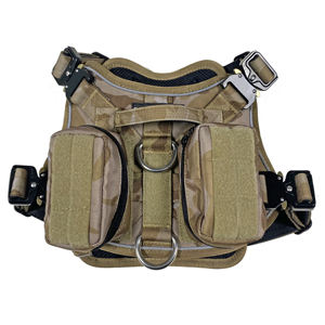 Rompi anjing Oxford bernapas reflektif, dengan bantalan, tali latihan, ransel anjing tidak lebih menarik, terbuat dari baja anti karat poliester - Product Image 2