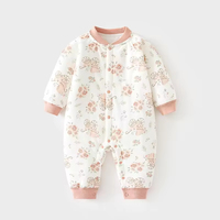 Mono de Algodón para Bebé, Personalizado de Fábrica, para Otoño e Invierno, de Manga Larga, Grueso, Cálido y Bonito